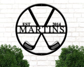 Custom Golf Metal Sign Personalized Golf Gifts For Men Golf Man Cave Golf Family Sign Last Name Metal Sign Family Name Sign Golf Sign Decorations